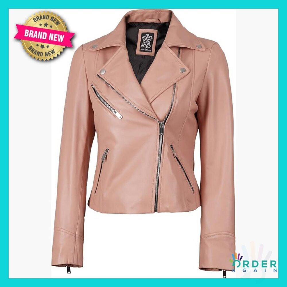 Asymmetrical Leather Jacket Quilted Classic Chic Modern Zipper Cuffs